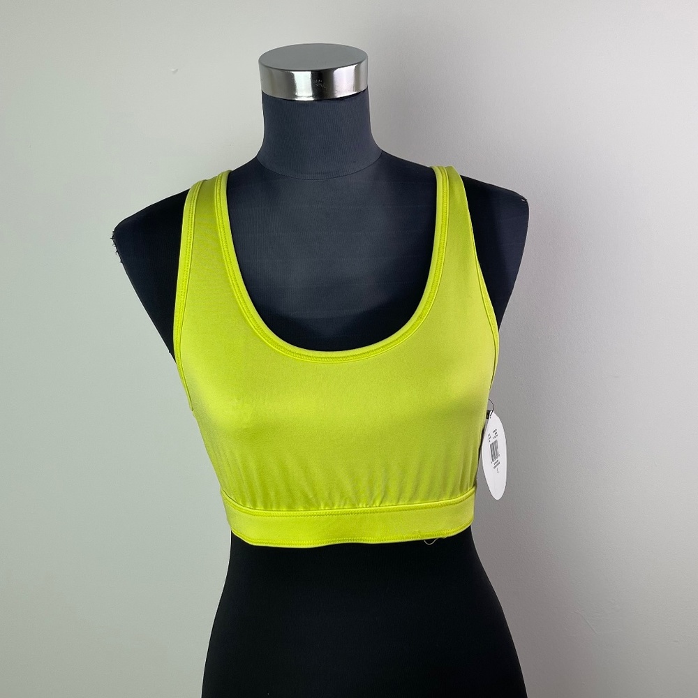 Rubber Doll Neon Green Cropped Tank Size L